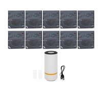 CHEOTIME Kit de stockage sous vide pour filament avec pompe USB, paquet de 10 sacs scellés sous vide résistants à la lumière de 12,6 x 13,4 pouces pour filament 3D, fermeture de