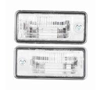 CHEOTIME Lampe de Plaque d'immatriculation, Paire d'éclairage de Plaque d'immatriculation ABS pour Au di A 3 A 4 A 6 A 8 Q 7 Remplacement Direct OE 8E0807430A 8E0807430B Plug and