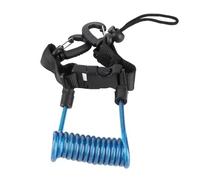 CHEOTIME Longe de plongée sous-Marine pour Appareil Photo sous-Marin, Attache rétractable Anti-Perte avec Cordon à Bobine à dégagement Rapide pour appareils Photo et lumières de (Bleue)