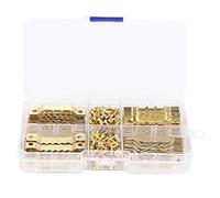 CHEOTIME Lot de 100 cintres en dents de scie avec 200 vis de 0,1 cm en acier au carbone, crochets de suspension double face pour œuvres d'art, cadres en bois, décoration de la