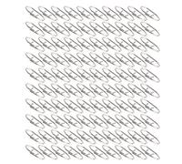 CHEOTIME Lot de 100 Clips de pêche en Acier Inoxydable à Changement Rapide, Clips de leurre Haute résistance pour Eau Douce et Eau salée, Crankbait Popper, connecteur de leurre,