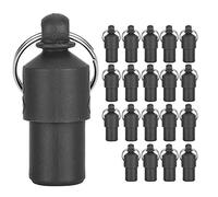 CHEOTIME Lot de 20 médailles d'identification pour Animaux de Compagnie, personnalisées, avec numéro de téléphone, adresse, Tube, conteneur, étiquette d'information, Capsule, (Rouge) (Orange) (Rose)