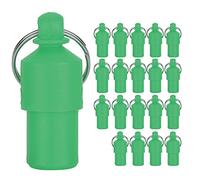 CHEOTIME Lot de 20 médailles d'identification pour Animaux de Compagnie, personnalisées, avec numéro de téléphone, adresse, Tube, conteneur, étiquette d'information, Capsule, (Rouge) (Orange) (Rose)