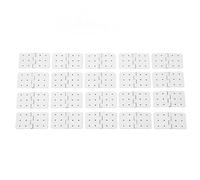 CHEOTIME Lot de 40 charnières à goupille pour Avion télécommandé, pièces de Rechange pour Avion télécommandé à Aile Fixe en Plastique (S) (L)