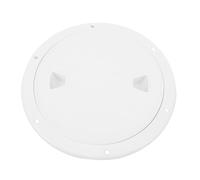 CHEOTIME Marine Circular Non-Slip Out Deck Plate, 8 inch Deck Plate White Weather Proof Nylon Round Boat Hatch Cover for Marine Boat Yacht