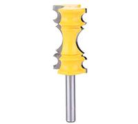 CHEOTIME Mèche de routeur de moulures de rail de chaise à tige de 8 mm, fraise à bois élaborée pour moulures de rail de chaise pour la modélisation de la ligne de bois et de la mai