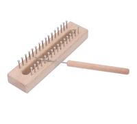 CHEOTIME Métiers à tricoter en bois, rectangulaires faits à la main, machine à tisser avec crochet coudé pour débutants, adultes, écharpes, châles, couvertures, loisirs créatifs