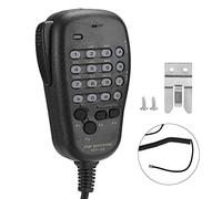 CHEOTIME MH-48 DTMF Haut-Parleur de Microphone Portable avec Support de Micro pour Station de Radio, Microphone à Main programmable ABS 6 Broches pour Quatre utilisateurs pour Le
