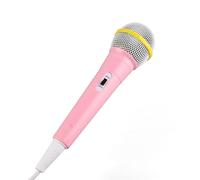 CHEOTIME Microphone Filaire, Microphone Dynamique Filaire, Prise Jack 3,5 mm, Micro léger, karaoké pour Enfants, Machine de Chant, Prise de Parole en Public à la Maison (Pink)