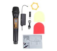 CHEOTIME Microphone sans Fil, Double Microphone sans Fil à fréquence Fixe Rechargeable avec récepteur de réverbération Portable pour Home cinéma, karaoké, fête de Mariage, Chant (1 Receiver and 1