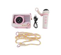 CHEOTIME MINI KARAOKE MACHINE KARAOKE MACHINE avec 2 microphones sans fil BT Microphone et haut-parleur KTV Set Handheld Mic Portable Karaoke Karaoke System pour enfants pour enfan (Single Microphone)
