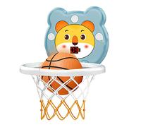 CHEOTIME Mini Panier de Basket-Ball Pliable avec Ventouse et lumière Infrarouge pour Enfants, Jouet pour Jeu en intérieur, Tableau Jaune