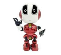 CHEOTIME Mini Robot Parlant, Jouets Robots Rechargeables Mini Robot Parlant avec Yeux LED Fonction de Conversation enregistrée Alliage Contrôle Tactile Intelligent Robot de Chargement