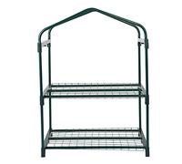 CHEOTIME Mini Serre en Fer à 4 Niveaux, Petites Plantes, Serre avec 4 étagères, balcons de Jardin Portables, terrasses, décoration, Assemblage Facile, intérieur et extérieur, 27,17 x 19,29