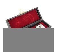 CHEOTIME Modèle de Clarinette Miniature avec Support et étui, réplique de Mini Instruments de Musique, Figurines de Collection, Accessoires de Maison de poupée, modèle de décoratio