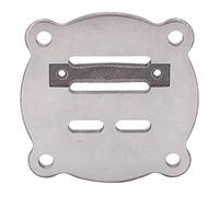 CHEOTIME Pad Air Compressor Valve Plate Replacement 5 Hole 0.4in Cast Iron Compressor Cylinder Head Base Valve Plate Paper Sealing Gasket for 2.2/3KW, 2.4x2.4in for Moen Delta
