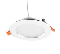 CHEOTIME Panneau lumineux LED avec détecteur de mouvement, 5 W/7 W AC85-265 V, plafonnier LED 3000-6500 K, 108 mm, lumière ronde à induction du corps humain pour couloir, balcon, (7W)