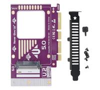 CHEOTIME PCIE 5.0 à U.2 U.3 Interface x16, Carte d'extension SSD avec Port SFF-8639, convertisseur Compatible GEN3 pour PC NVME Storage de Mise à Niveau des projets