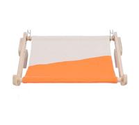 CHEOTIME Perchoir de fenêtre pour Rebord de Chat, hamac Robuste avec Housse de Coussin, Cadre en Bois et en métal pour Grands Chats, lit pour Chat Suspendu pour Rebord de fenêtre,