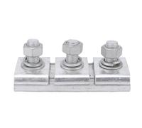 CHEOTIME Pince de rainure parallèle, connecteur d'alliage en aluminium à 3 boulons T Bolt pour 120 150 mm² Terminal électrique Isulaté Isulaté lourd pour les applications de distri