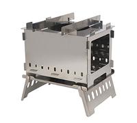 CHEOTIME Poêle à bois en acier inoxydable Compact Pliable Poêle de camping portable avec sac de rangement pour la cuisine en plein air