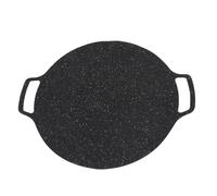 CHEOTIME Poêle à griller coréenne avec revêtement antiadhésif à 6 couches, plaque de barbecue ronde de 11,8 pouces/13,4 pouces/15 pouces, compatible pour induction, cuisinière à (30cm)