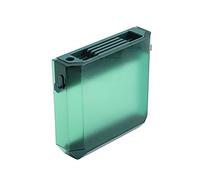 CHEOTIME Porte-couteaux de cuisine, bloc de rangement mural transparent en PET avec bac à eau amovible, gris, support suspendu pour ustensiles, gain de place sur le plan de travail (Verte)