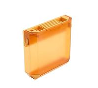 CHEOTIME Porte-couteaux de cuisine, bloc de rangement mural transparent en PET avec bac à eau amovible, gris, support suspendu pour ustensiles, gain de place sur le plan de travail (Jaune)