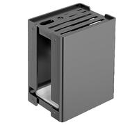 CHEOTIME Porte-couteaux magnétique, rangement vertical multifonctionnel avec conception de drainage, porte-couteaux tout-en-un en acier au carbone pour la cuisine domestique, suppo