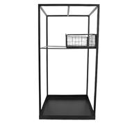 CHEOTIME Porte-Parapluie 20,5 x 9,8 x 9,8 Pouces avec Panier en Maille Stable pour parapluies Longs ou Courts Support de Rangement Polyvalent pour Bureau, Maison, entrée, extérieur