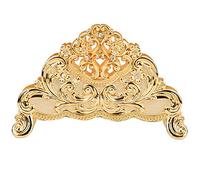 CHEOTIME Porte-serviettes pour table, distributeur de mouchoirs en métal, distributeur de serviettes de cocktail avec base lestée pour cuisine, hôtel, fête à la maison, or/argent (Porte-mouchoirs