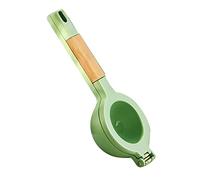 CHEOTIME Presse-agrumes, poignée en bois, conception ergonomique, presse-citron manuel orange, revêtement de qualité alimentaire, presse-agrumes pour une extraction maximale du jus (Green (Wooden