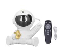 CHEOTIME Projecteur d'astronaute Galaxie, projecteur d'étoiles, 8 Effets de Projection, Rotation à 360 degrés, projecteur étoilé, veilleuse avec télécommande pour Chambre à Coucher