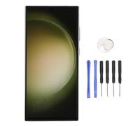CHEOTIME Remplacement de l'écran pour S23 Ultra, Assemblage d'écran tactile téléphonique LCD avec kit de réparation de numéros de cadre pour SM-S918U S918B S918A (Argent)