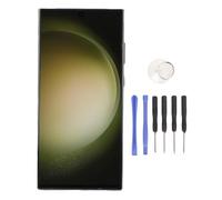 CHEOTIME Remplacement de l'écran pour S23 Ultra, Assemblage d'écran tactile téléphonique LCD avec kit de réparation de numéros de cadre pour SM-S918U S918B S918A (Vert)