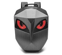 CHEOTIME Sac à Dos de Moto LED pour Homme, Bricolage Intelligent, écran d'affichage Couleur programmable, Coque Rigide, Grande capacité avec contrôle par Application BT pour