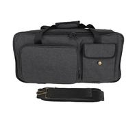 CHEOTIME Sac pour pédale d'effets, étui de transport rembourré de 10 mm, sac multi-effets avec tissu cationique et bandoulière pour guitaristes et utilisation en voyage (L)