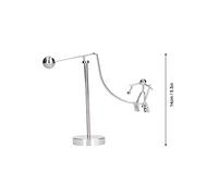 CHEOTIME Sculpture d'équilibrage, Sculpture d'art d'équilibre en Acier, décoration de Statue cinétique avec Mouvement perpétuel, Ornement de Bureau, Arts cinétiques pour la Maison