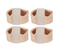 CHEOTIME Séparateurs d'orteils 4 pièces, redresseur de gros orteils pour correction des oignons, doux et confortable, double trou, redressage des orteils en marteau pour femmes et