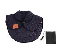 CHEOTIME Shoulder Heating Pad Cold Proof Polyester Fiber Usb Power Supply Unisex Electric Heated Shawl For Winter Od Gifts For Women Men Mom Dad Office Availability (Bleu marine)