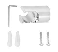 CHEOTIME Support de pomme de douche fixé par clou 1,9 x 1,2 pouces Support de pomme de douche à main mural Cuivre galvanoplastie Facile à installer Remplacement de salle de bain