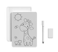 CHEOTIME Tableau d'écriture magnétique, Tableau Blanc de réfrigérateur de Planche à Dessin magnétique effaçable et réutilisable A5 avec Pointe de Stylo de 0,8 mm pour Le Bureau de