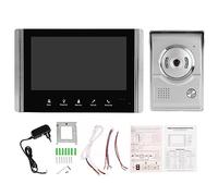 CHEOTIME Téléphone de porte Video Door Shell TFT LCD Affichage à 2 voies tactile Bouton AUDIO 2 voies, changeur de voix pour appartement à la villa à la maison