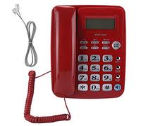 CHEOTIME Téléphone Fixe Filaire pour la Maison, Affichage de l'identification de l'appelant, Double Touche, 37 mémoires entrantes, Appel Mains Libres avec 16 sonneries, Petit