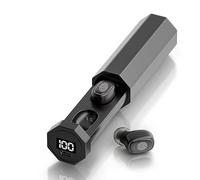 CHEOTIME Wireless Bluetooth 5.0 Earbuds, Stable Connection Active Noise Cancellation Handsfree Calling Sports in Ear Earphones Or Phone Tablet Sports Workout (Black)