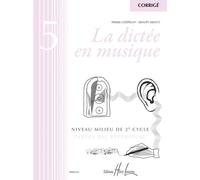 La dictée en musique Volume 5 - corrigé