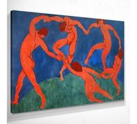 CheQuadro! La danse Dance Henri Matisse-dance, grand tableau imprimé sur toile de haute qualité, beaux-arts, encadré prêt à accrocher bsa21-50x70 cm