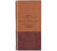 Chequebook of the Bank of Faith Tan/Burgundy