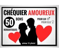 Chéquier amoureux: 50 bons cadeaux romantiques pour couple | carnet "bon pour" à réaliser pour pimenter votre vie amoureuse | cadeau original Saint-Valentin, Noël, anniversaire, mariage, evjf, evg