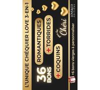 CHEQUIER LOVE 3-en-1 - CARNET DE BONS POUR LUI, 36 Coupons Romantiques, Coquins et Torrides + 6 bons vierge, Cadeau idéal pour Anniversaire Saint Valentin Noël Mariage Couple Mari Copain Fiancé